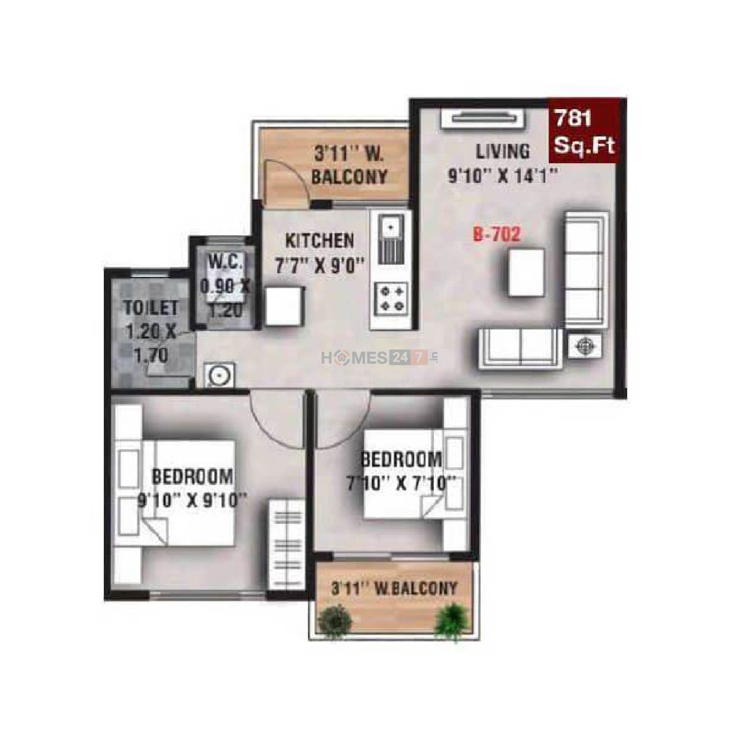 Jaybhave Raj Crest Floor plan